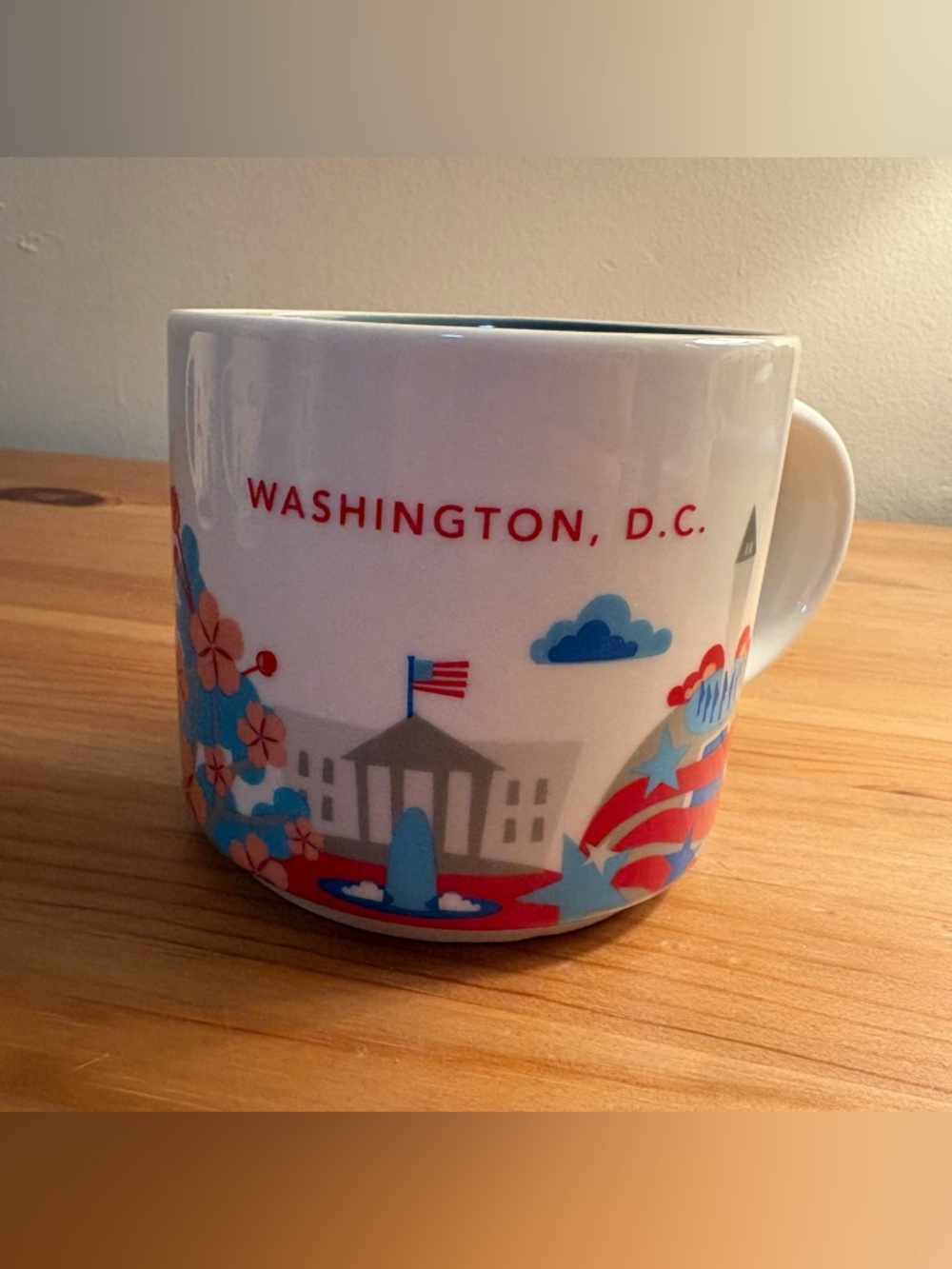 Starbucks You Are Here Washington, D.C. White with Red & Blue Design